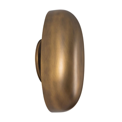 Kuzco Perle 10" Brass Dimmable LED Wall Sconce, Vintage Brass