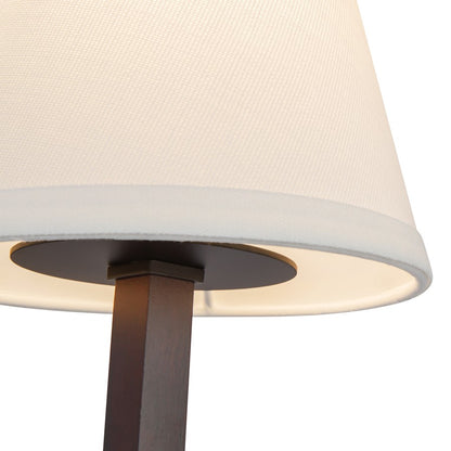 Kuzco Sloan 12" Black Wall Sconce, Matte Black/White Linen