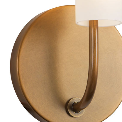 Kuzco Wick 20" Brass Dimmable LED Wall Sconce, Vintage Brass