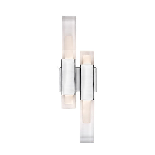 Kuzco Martelo 22" LED Wall Sconce, Chrome/Acrylic/Frosted Interior - WS53322-CH