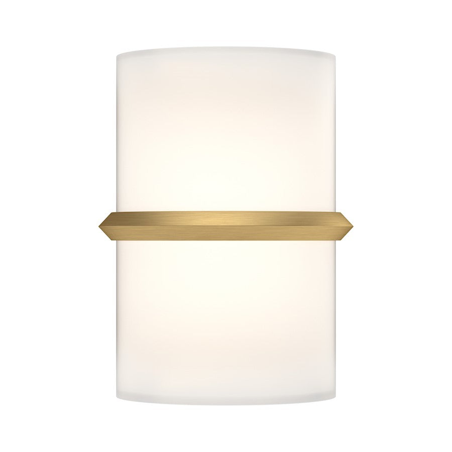 Kuzco Pondi 9" LED Wall Sconce, Brushed Gold/Opal - WS63209-BG