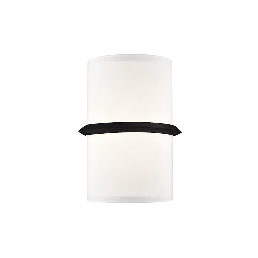 Kuzco Pondi 9" LED Wall Sconce, Black/Opal - WS63209-BK