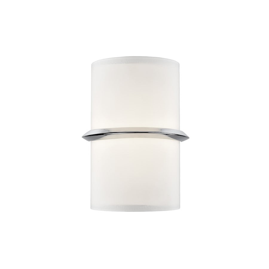 Kuzco Pondi 9" LED Wall Sconce, Chrome/Opal - WS63209-CH