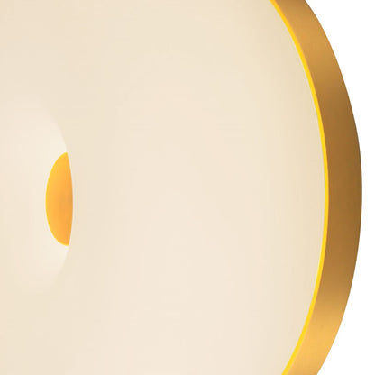 Kuzco Jada 5" Gold Dimmable LED Wall Sconce, Brushed Gold/Opal Glass