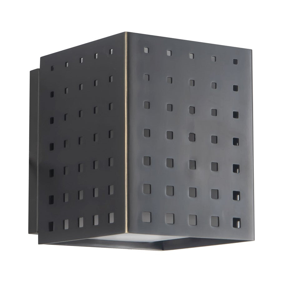 Kuzco Astoria 5" Black Dimmable LED Wall Sconce, Urban Bronze