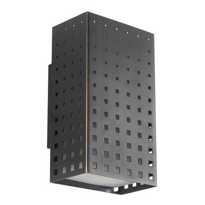 Kuzco Astoria 9" Black Dimmable LED Wall Sconce, Urban Bronze