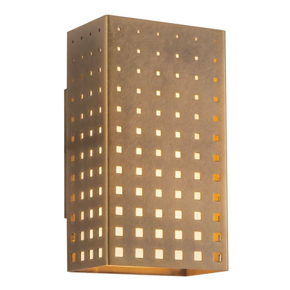 Kuzco Astoria 9" Brass Dim LED Wall Sconce, Vintage Brass - WS70809-VB