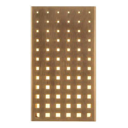 Kuzco Astoria 9" Brass Dimmable LED Wall Sconce, Vintage Brass