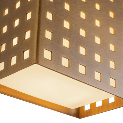 Kuzco Astoria 9" Brass Dimmable LED Wall Sconce, Vintage Brass