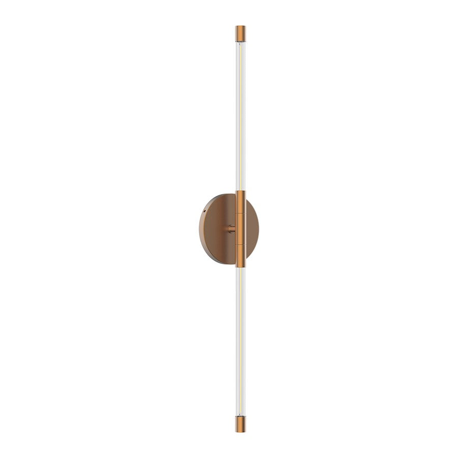 Kuzco Motif 26" LED Wall Sconce, Brushed Gold/Clear - WS74226-BG