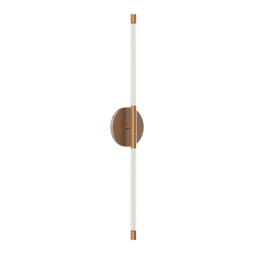 Kuzco Motif 26" LED Wall Sconce, Brushed Gold/Clear - WS74226-BG