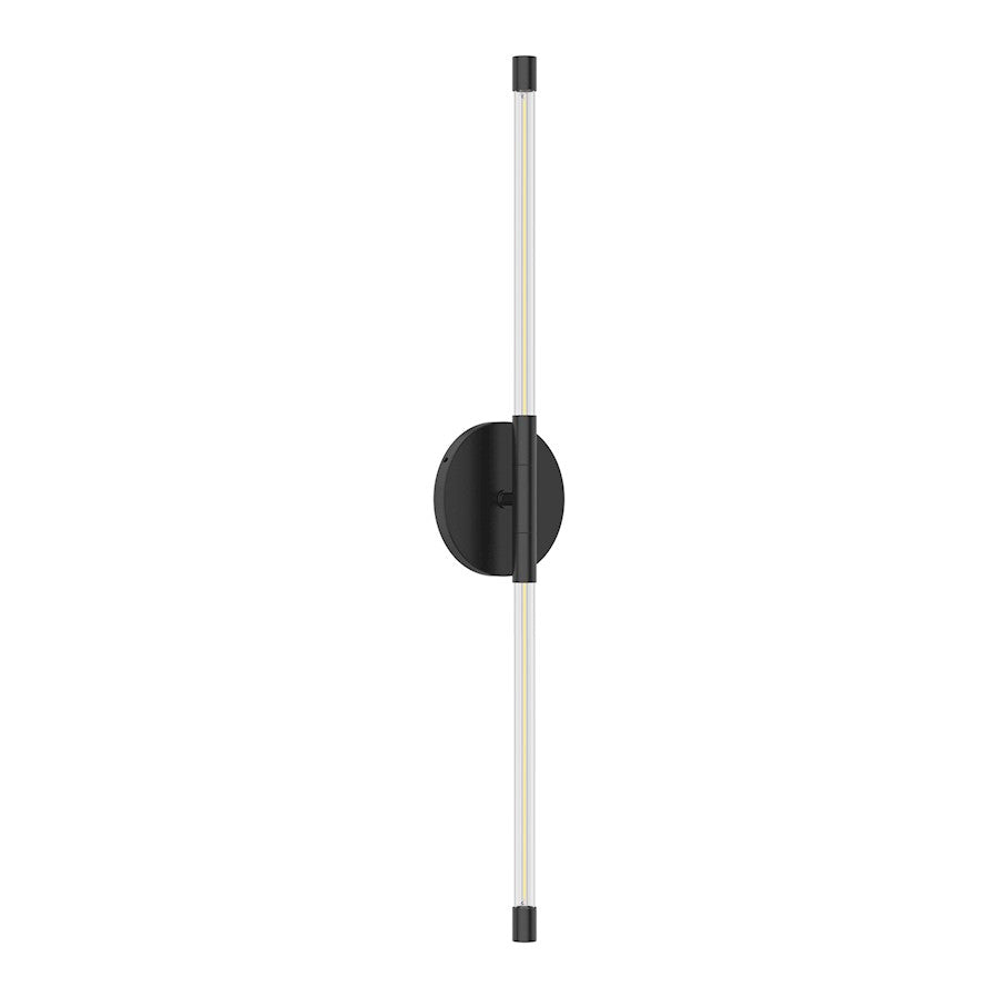 Kuzco Motif 26" LED Wall Sconce, Black/Clear - WS74226-BK