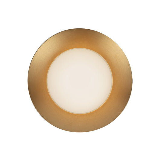 Kuzco Cleo 9" LED Wall Sconce, Gold/Opal Glass/Steel Shade - WS77909-BG-OP