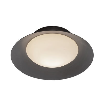 Kuzco Cleo 9" LED Wall Sconce, Black/Opal Glass/Steel Shade