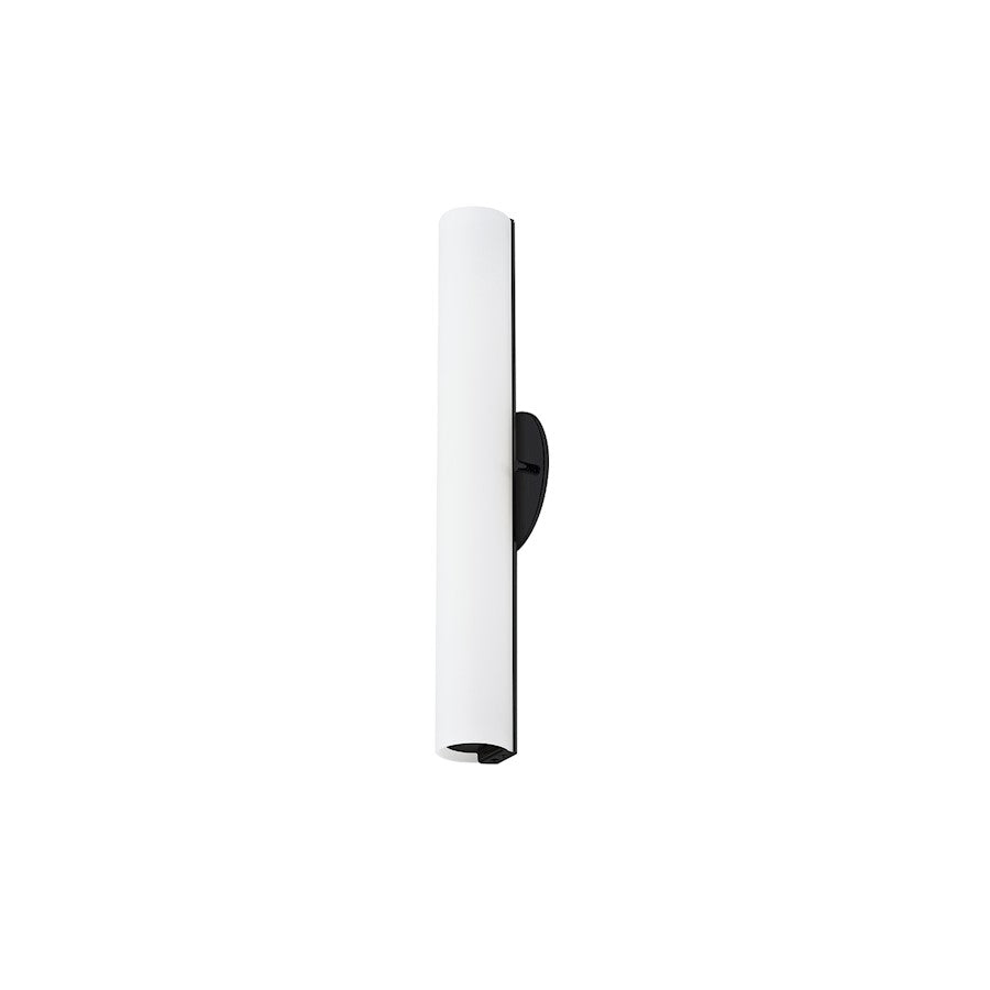 Kuzco Bute 18" LED Wall Sconce, Black/Opal - WS8318-BK