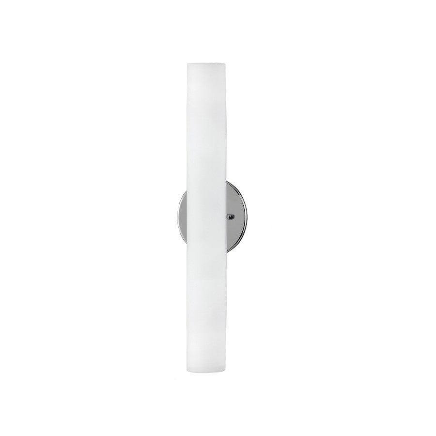 Kuzco Bute 18" LED Wall Sconce, Brushed Nickel/Opal - WS8318-BN