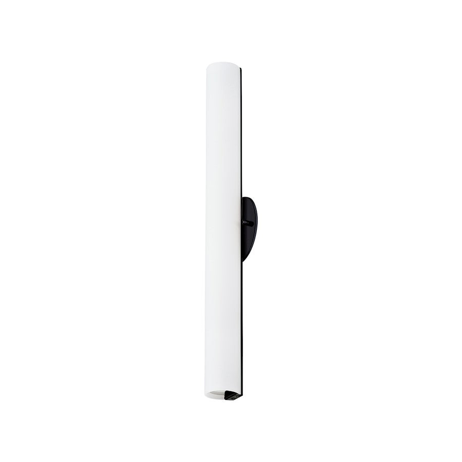 Kuzco Bute 24" LED Wall Sconce, Black/Opal - WS8324-BK