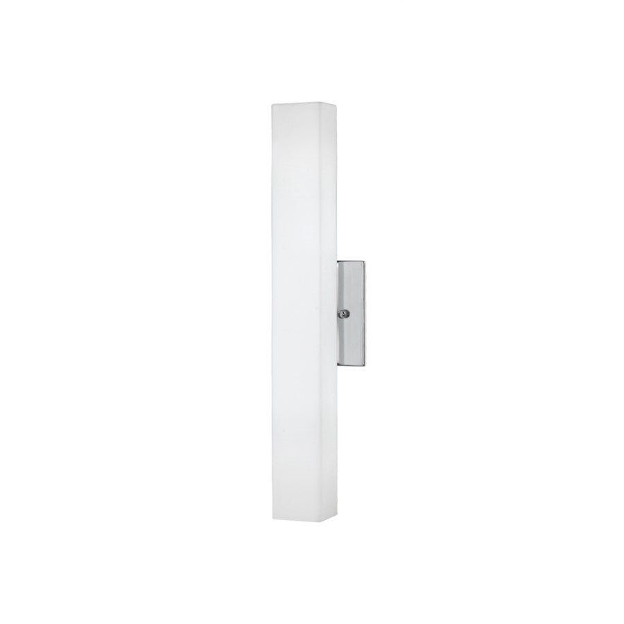 Kuzco Melville 18" LED Wall Sconce, Chrome/Opal - WS8418-CH