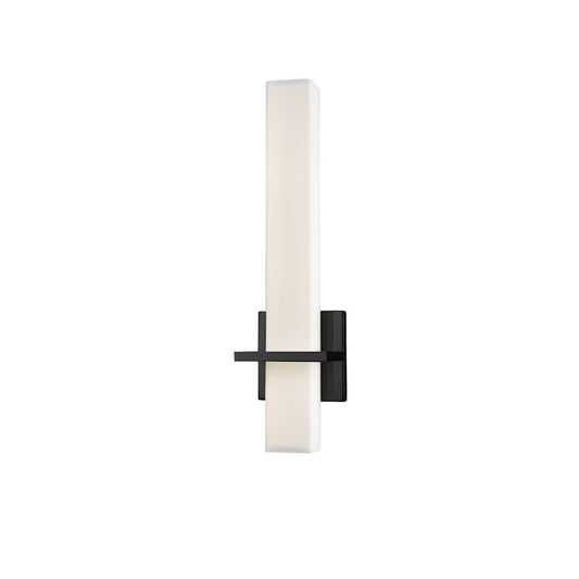 Kuzco Nepal 18" LED Wall Sconce, Black/Opal - WS84218-BK