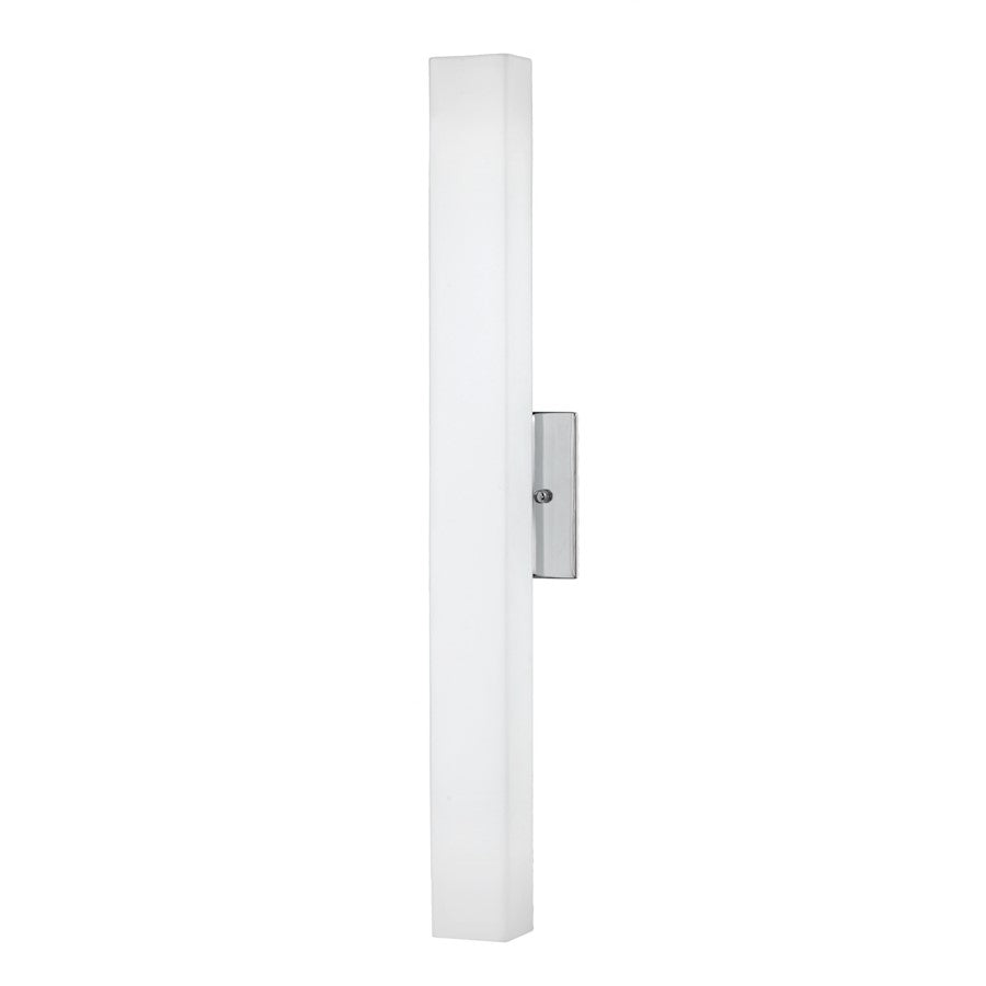 Kuzco Melville 24" LED Wall Sconce, Chrome/Opal - WS8424-CH