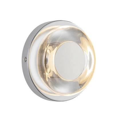 Kuzco Stephord 4" LED Wall Sconce, Chrome/Clear Glass - WS97204-CH-CL