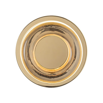 Kuzco Stephord 4" LED Wall Sconce, Metallic Brass/Clear Glass