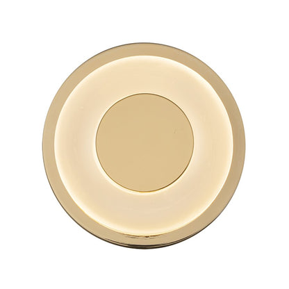 Kuzco Stephord 4" LED Wall Sconce, Metallic Brass/Frosted Glass