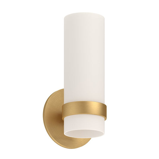 Kuzco Milano 9" LED Wall Sconce, Brushed Gold/Opal - WS9809-BG