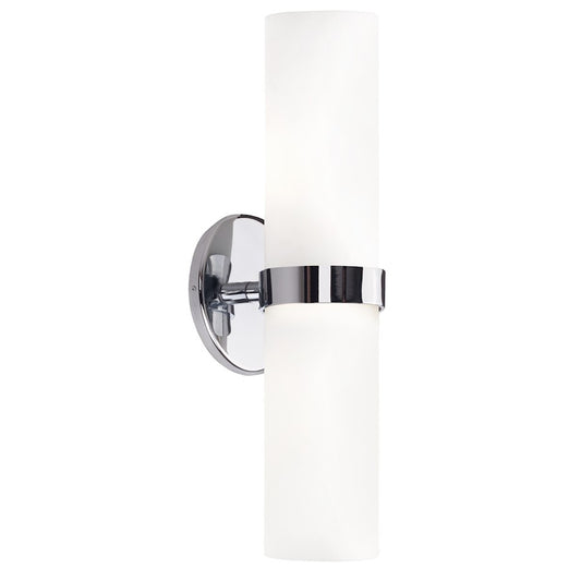 Kuzco Milano 15" LED Wall Sconce, Chrome/Opal - WS9815-CH