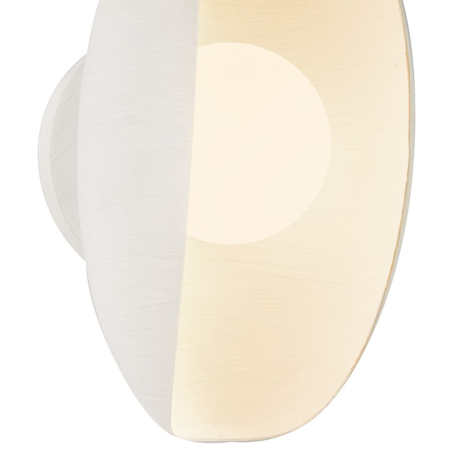 Kuzco Cortez 5" Wht Dimmable LED Bathroom Vanity Light, Antique Wht