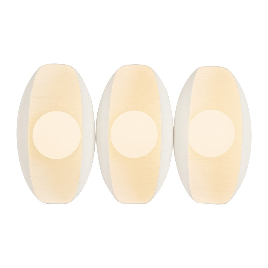 Kuzco Cortez 16" Wht Dim LED Bathroom Vanity Light, Antique Wht - WV305315AW