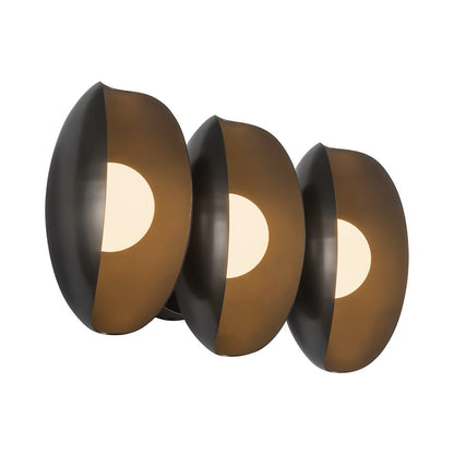 Kuzco Cortez 16" Black Dimmable LED Bathroom Vanity Light, Urban Bronze