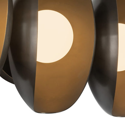 Kuzco Cortez 16" Black Dimmable LED Bathroom Vanity Light, Urban Bronze