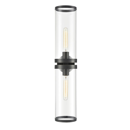 Alora Revolve Ii 2 Light Wall/Vanity, Clear/Urban Bronze/Clear - WV311602UBCG