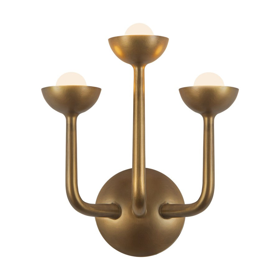 Kuzco Spade 11" Brass Dim LED Bathroom Vanity Light, Vintage Brass - WV313011VB