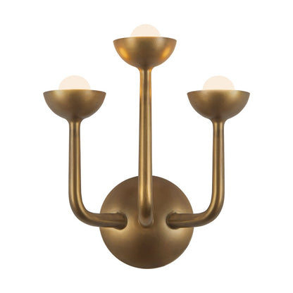Kuzco Spade 11" Brass Dim LED Bathroom Vanity Light, Vintage Brass - WV313011VB