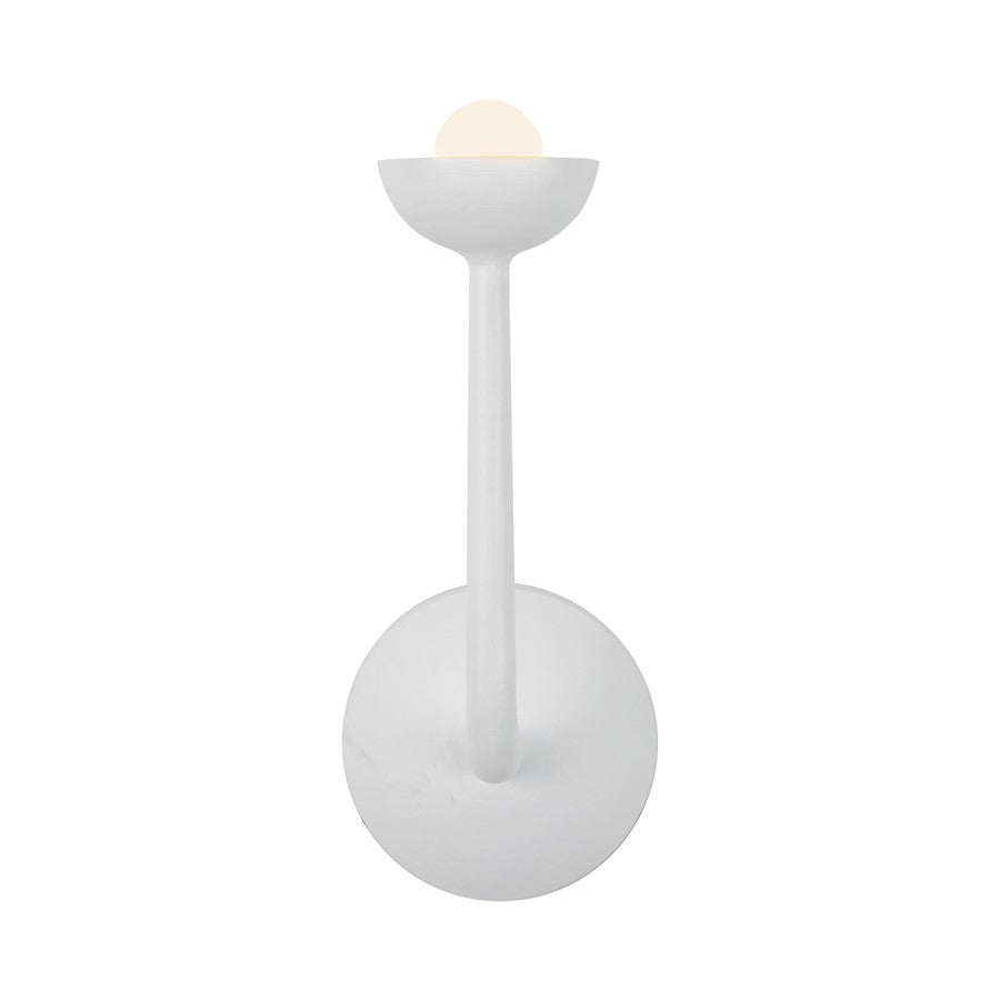 Kuzco Spade 5" Wht Dim LED Bathroom Vanity Light, Antique Wht - WV313103AW