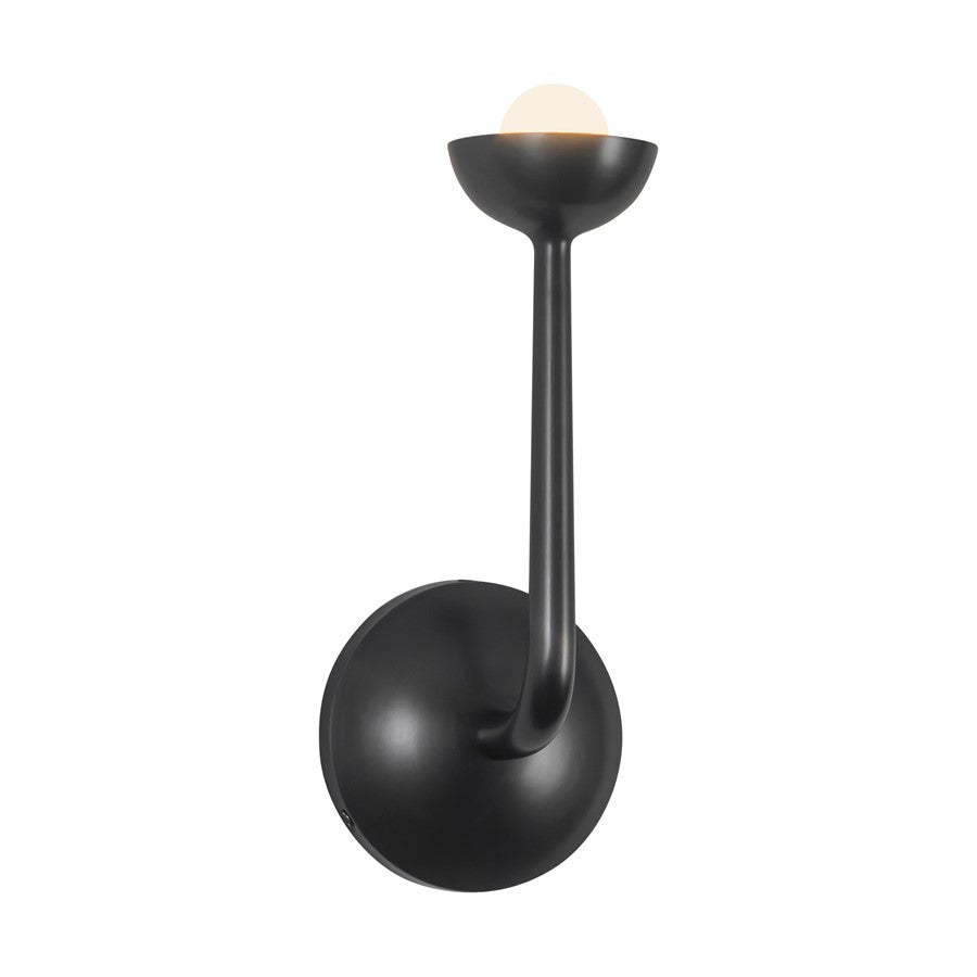 Kuzco Spade 5" Black Dimmable LED Bathroom Vanity Light, Urban Bronze
