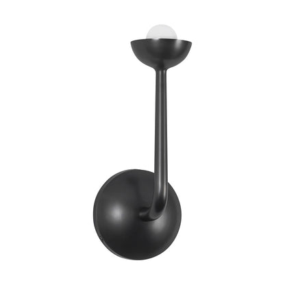 Kuzco Spade 5" Black Dimmable LED Bathroom Vanity Light, Urban Bronze