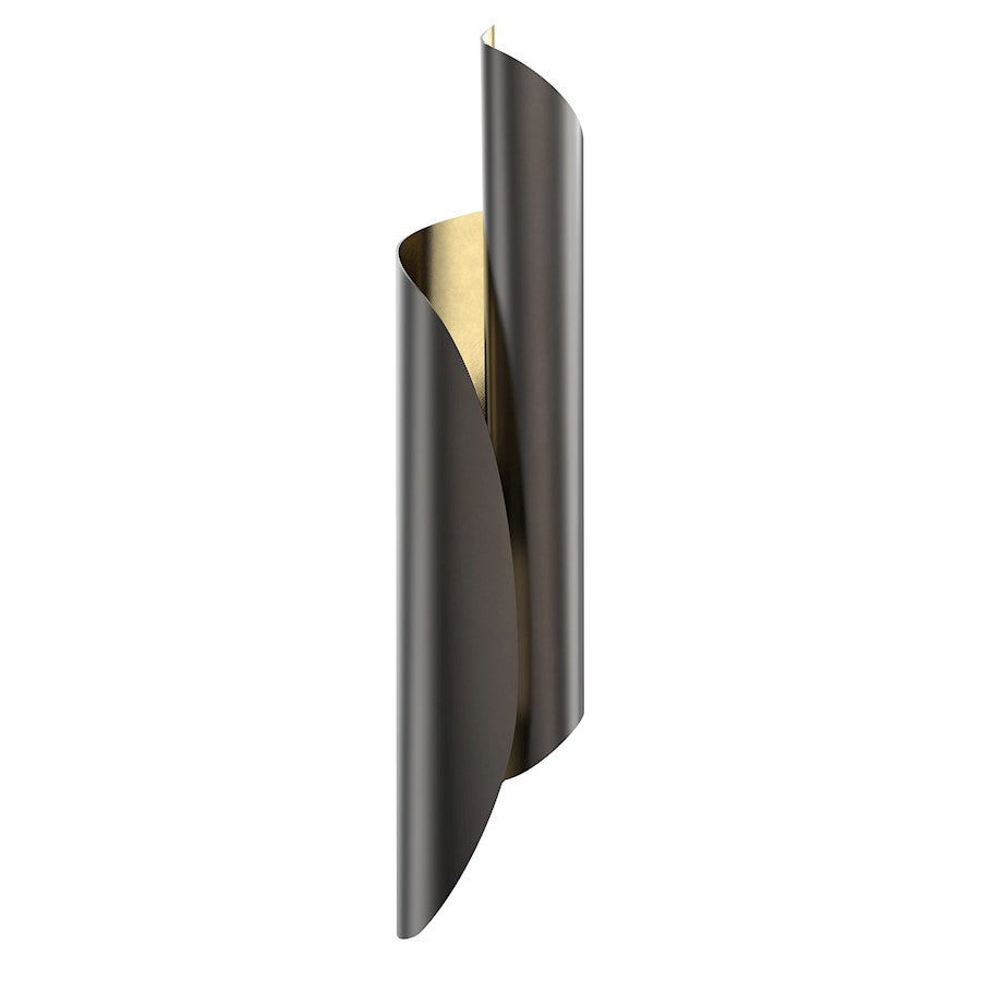 Alora Parducci 2 Light Wall/Vanity, Light Brass/Urban Bronze - WV319405UBLB