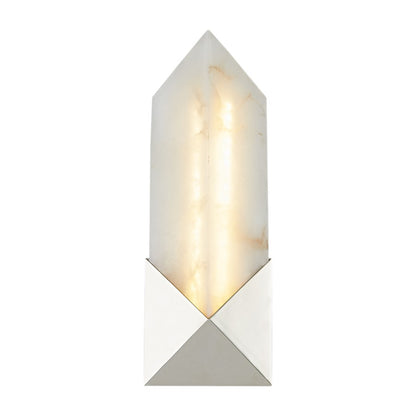 Alora Caesar 12" LED Wall/Vanity, Polished Nickel/Alabaster - WV323112PNAR