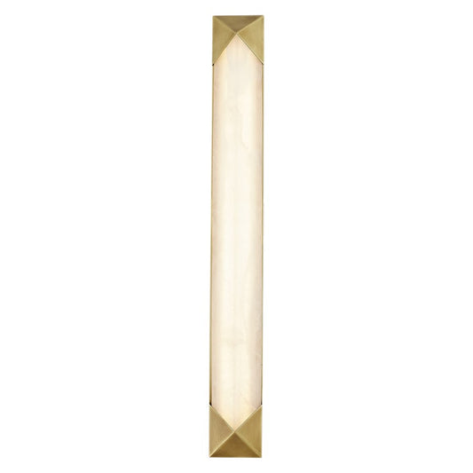 Alora Caesar 25" LED Wall/Vanity, Vintage Brass/Alabaster - WV323225VBAR