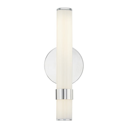 Alora Madison 14" LED Wall/Vanity Light, Nickel/Glossy Opal