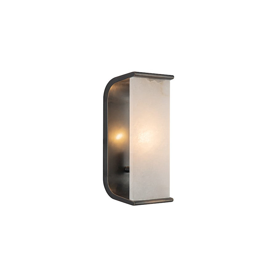 Alora Abbott 1 Light 10" Wall/Vanity, Urban Bronze/Alabaster - WV327010UBAR