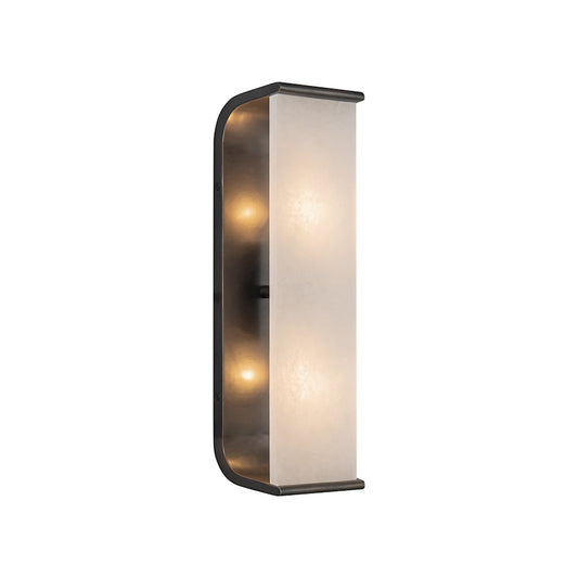 Alora Abbott 2 Light 15" Wall/Vanity, Urban Bronze/Alabaster - WV327015UBAR