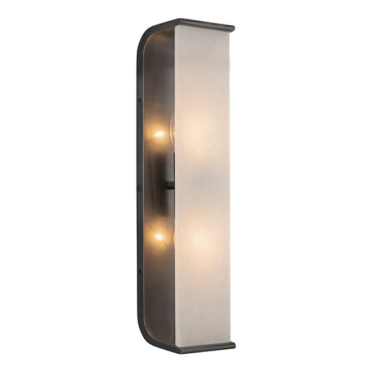 Alora Abbott 2 Light 19" Wall/Vanity, Urban Bronze/Alabaster - WV327019UBAR