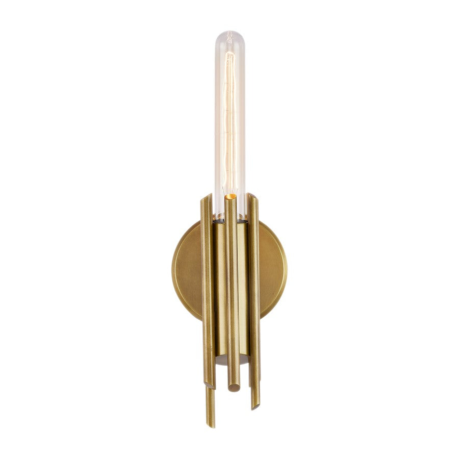 Alora Torres 1 Light 9" Wall/Vanity, Vintage Brass - WV335409VB