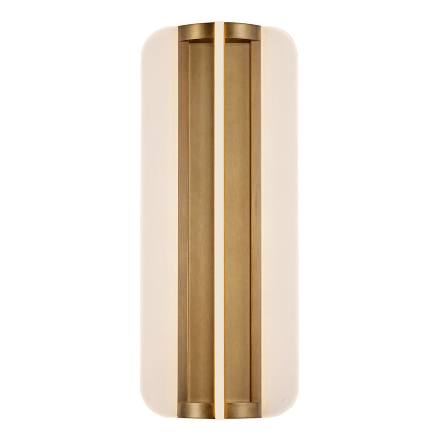 Alora Anders 17" LED Wall/Vanity, Vintage Brass/Acrylic Guide - WV336717VB