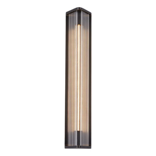 Alora Sabre 23" LED Wall/Vanity, Ribbed/Urban Bronze/Clear - WV339123UBCR
