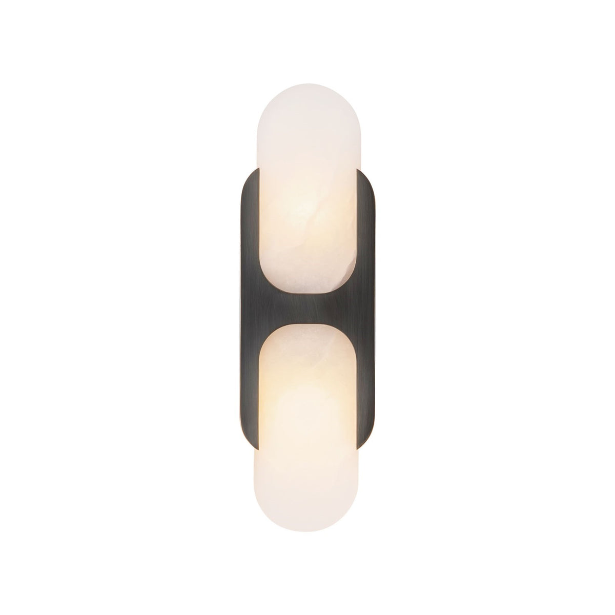 Kuzco Odin 14in 2-Light Vanity Light | Classic Urban Bronze Steel and Alabaster Glass | Bathroom Vanity & Powder Room | Model WV357214UBAR